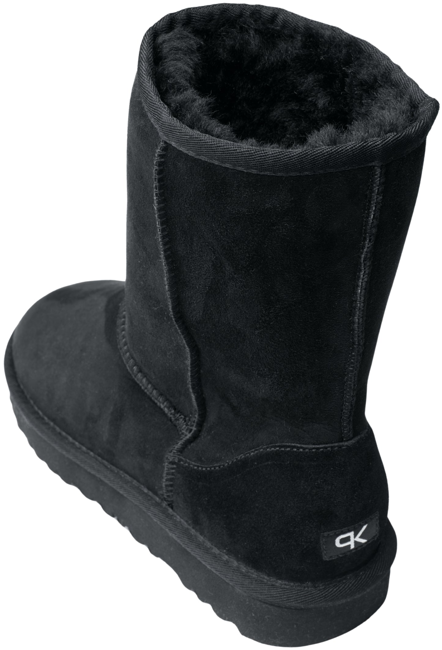 FELLSTIEFEL AMWB2401 DAMEN WINTERSTIEFEL ECHTE WOLLE & LEDER SCHWARZ