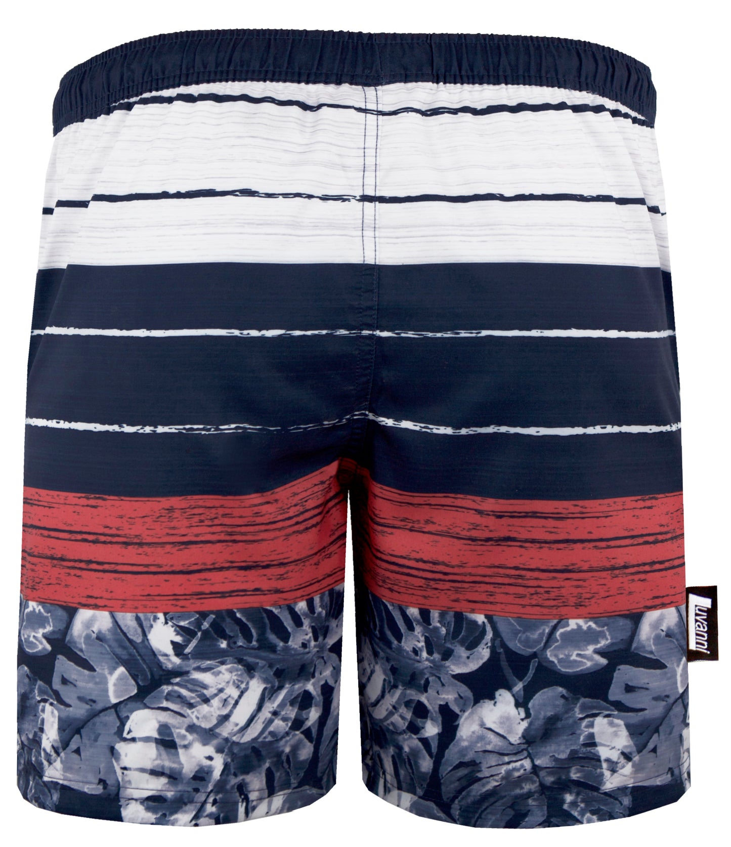 STYLE 868 HERREN BOARDSHORTS BLÄTTER STREIFEN