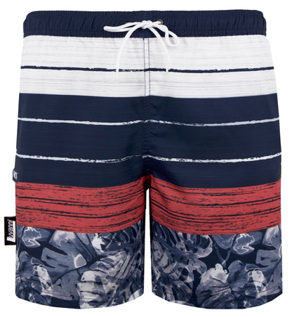 STYLE 868 HERREN BOARDSHORTS BLÄTTER STREIFEN