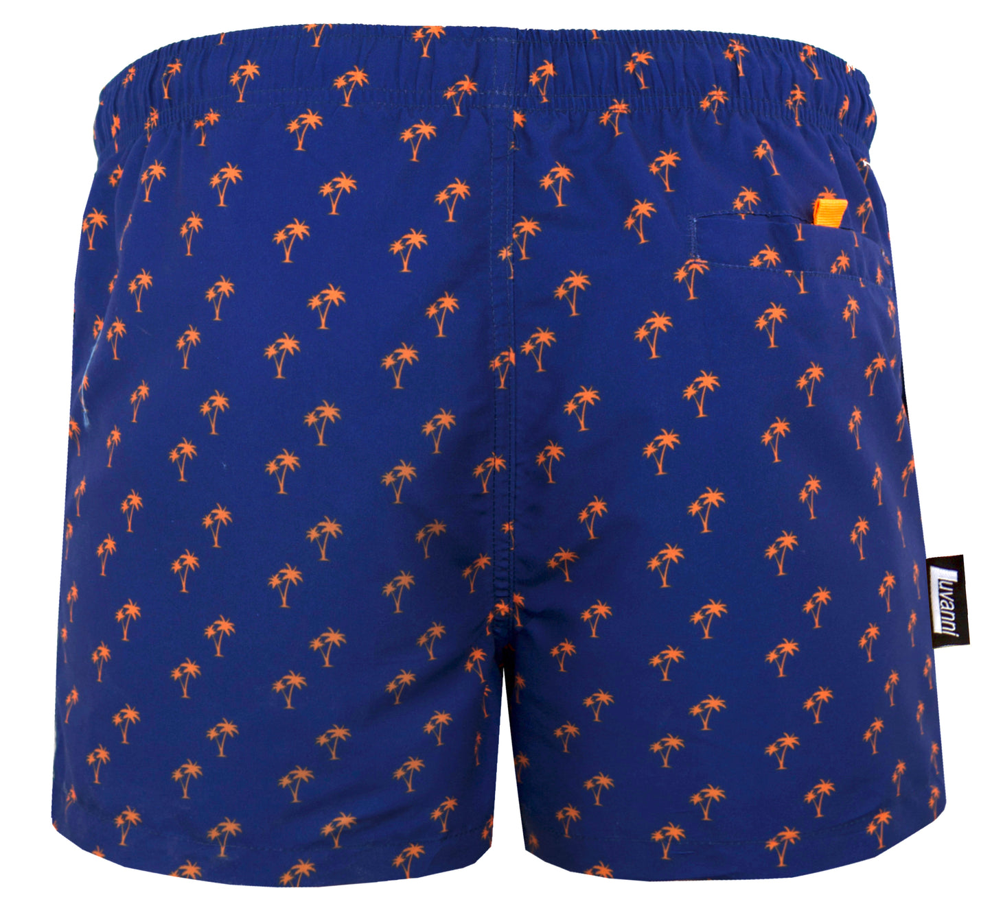 STYLE 22 BLAU ORANGE HERREN BOARDSHORTS PALMEN