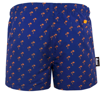 STYLE 22 BLAU ORANGE HERREN BOARDSHORTS PALMEN