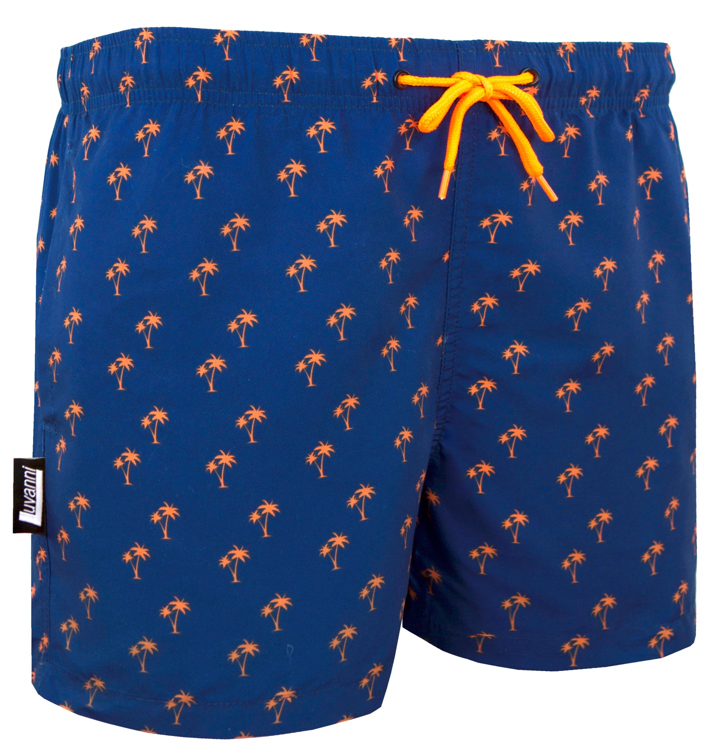 STYLE 22 BLAU ORANGE HERREN BOARDSHORTS PALMEN